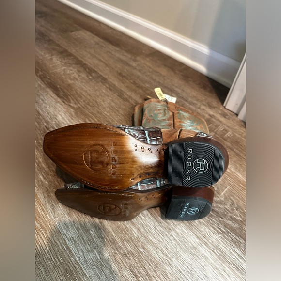 Roper Exotic Camen Cowboy Boots - Picture 3 of 5